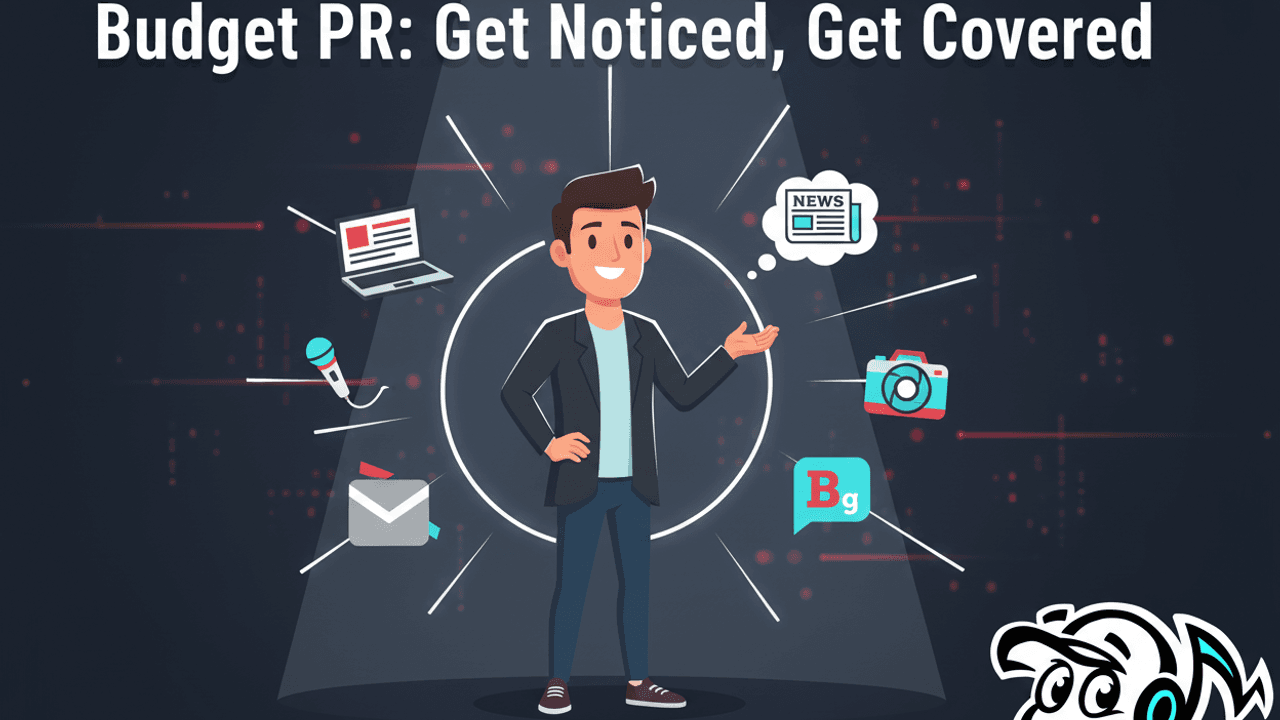 Small business owner successfully navigating media outreach, symbolizing budget-friendly PR strategies and earned media visibility.